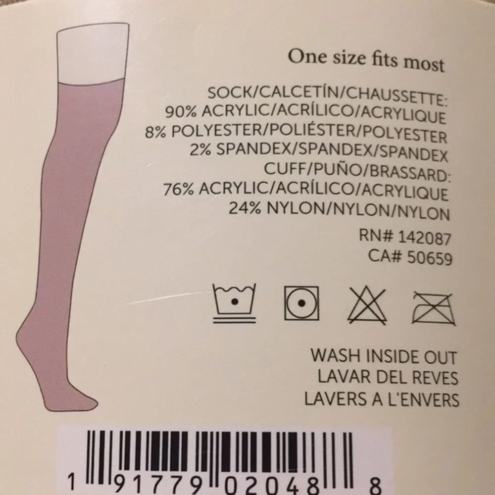 FINAL $ Simply Noelle Tall Socks w/two button cuff detail